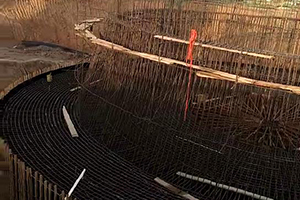 邯郸砼烟囱新建施工现场